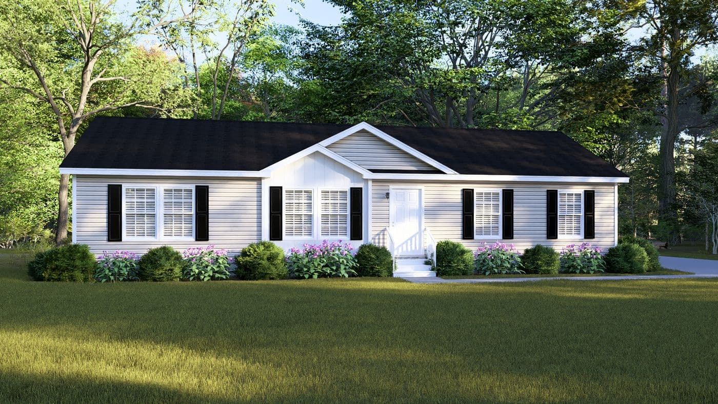 3542 mod 56x28 cavalier select hero, elevation, and exterior home features