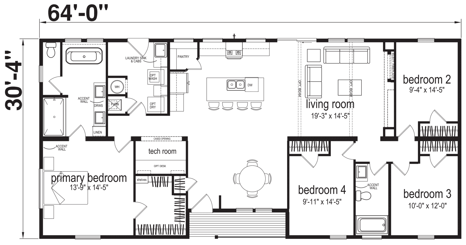 Vista villa floor plan home features