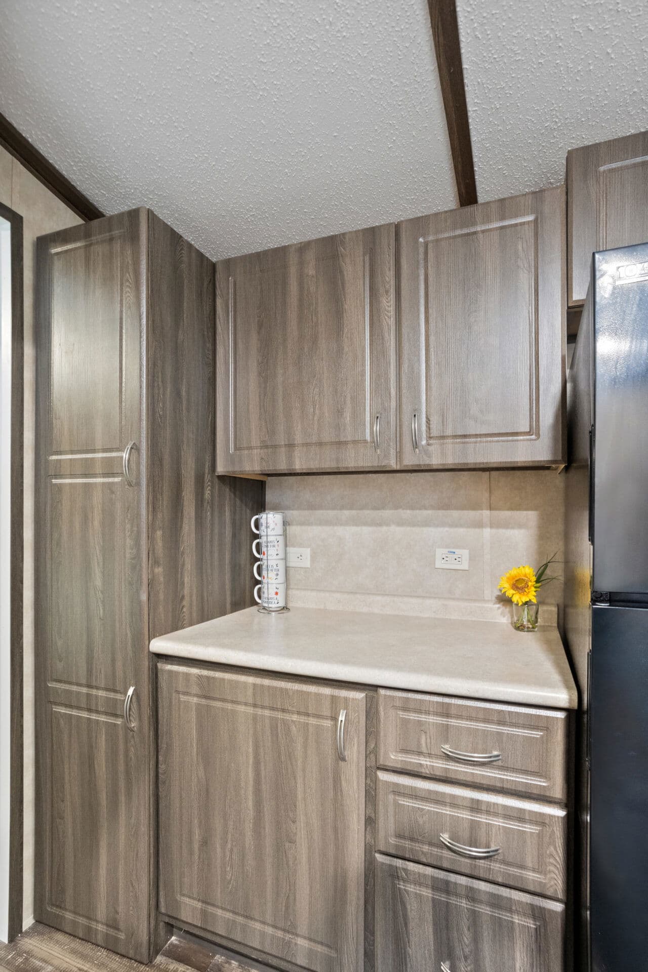 Tiny home 12×36-11fla kitchen home features