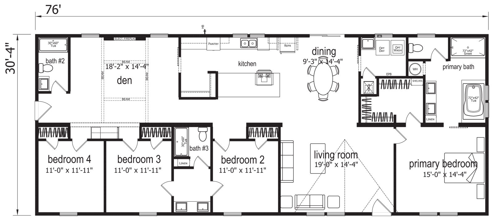 St. croix floor plan home features