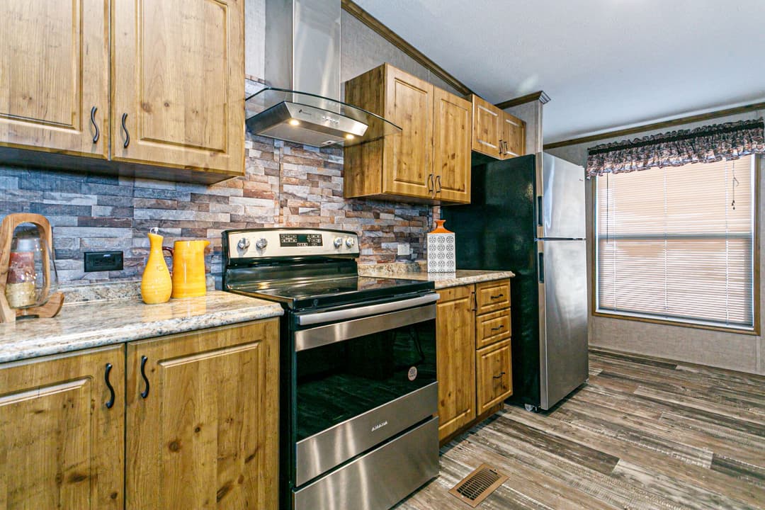 Doublewide c-32×64-32c kitchen home features