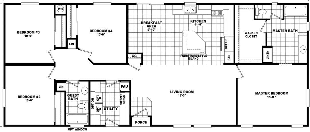 Mountain ridge 28664a floor plan home features