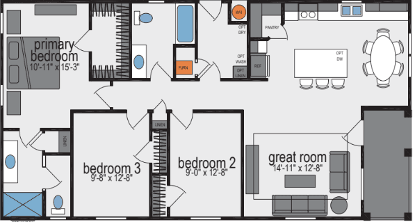 Skyliner-h201a1 floor plan and hero home features