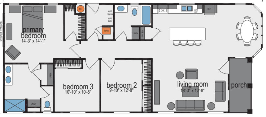 Sunset ridge-k583h floor plan and hero home features