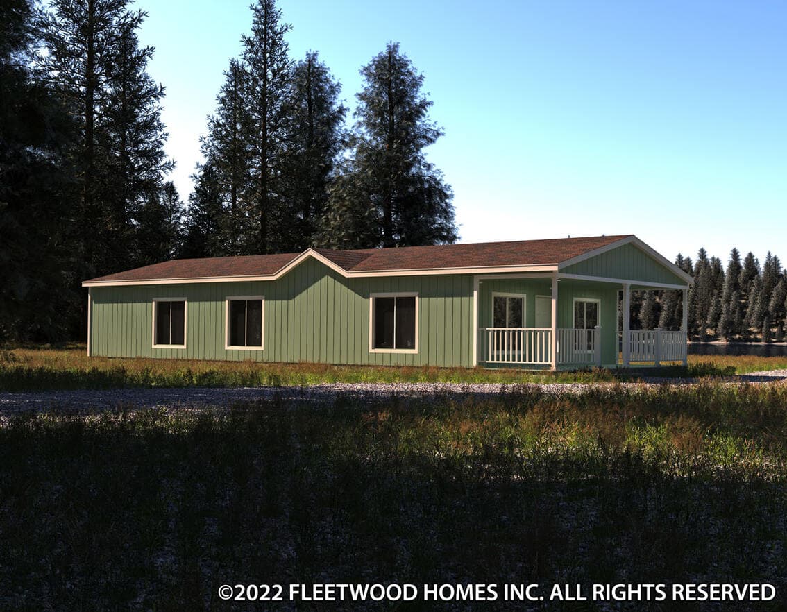 Evergreen 28563e hero, elevation, and exterior home features