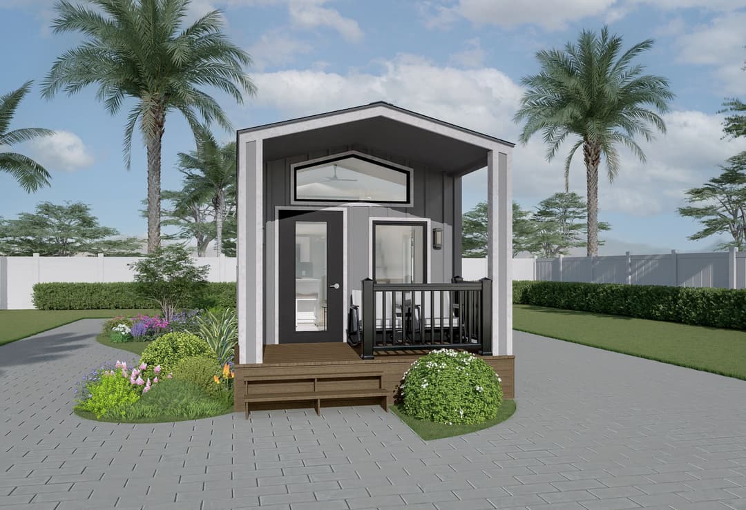 The cityscape oasis exterior and elevation home features