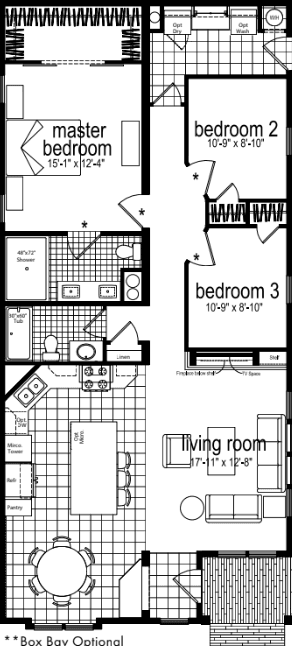 Spectra cs7301 floor plan home features