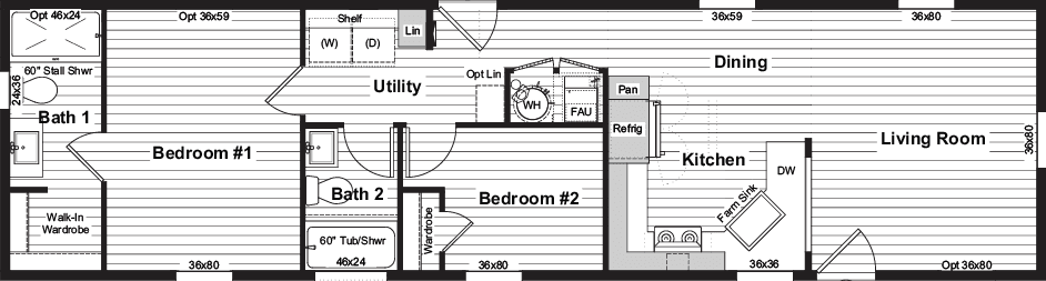 Cure floor plan home features