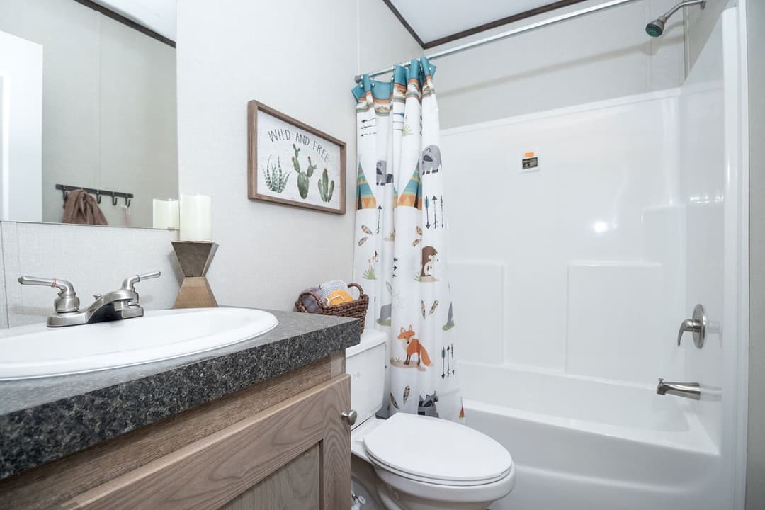 The patton bathroom home features