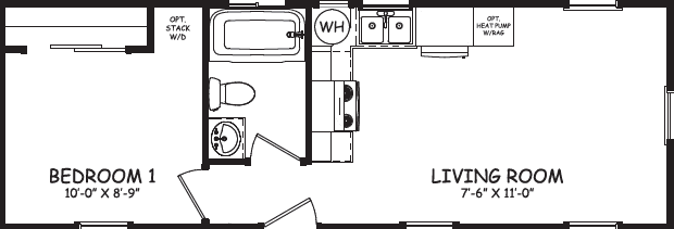 Casita e hud floor plan home features