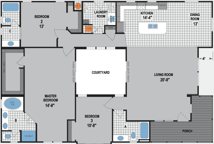 Sunset ridge-k575g hero and floor plan home features