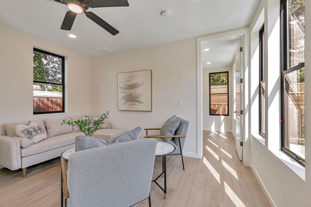The communal interior home features