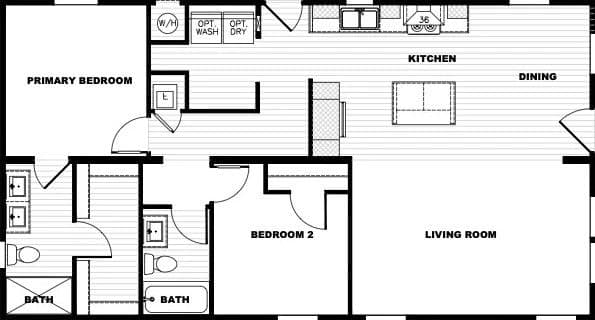 Rising sun floor plan home features