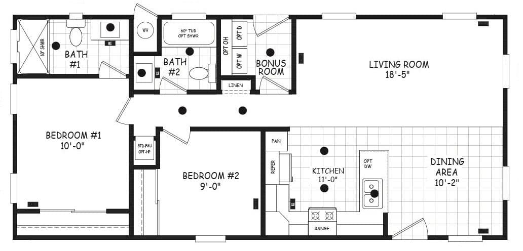 Edge 20442a floor plan home features