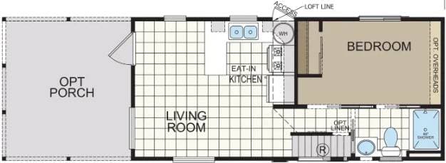 Sonoran 1429 (w/ loft) floor plan home features