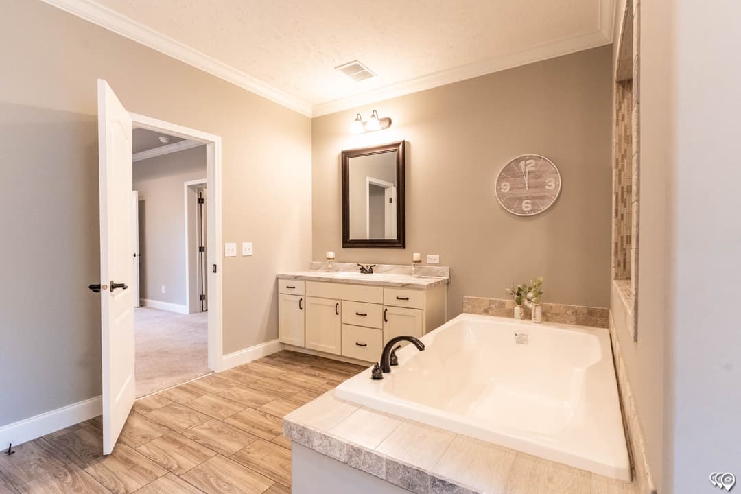 Tahoe harbor bathroom home features