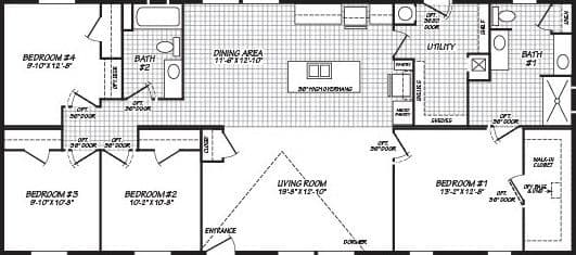 Pure 28604m floor plan home features