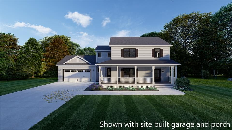 Derryville hero, elevation, and exterior home features
