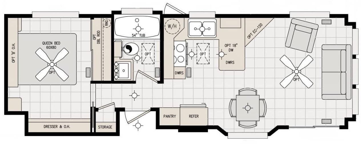 Sedona-120sn11351a floor plan home features