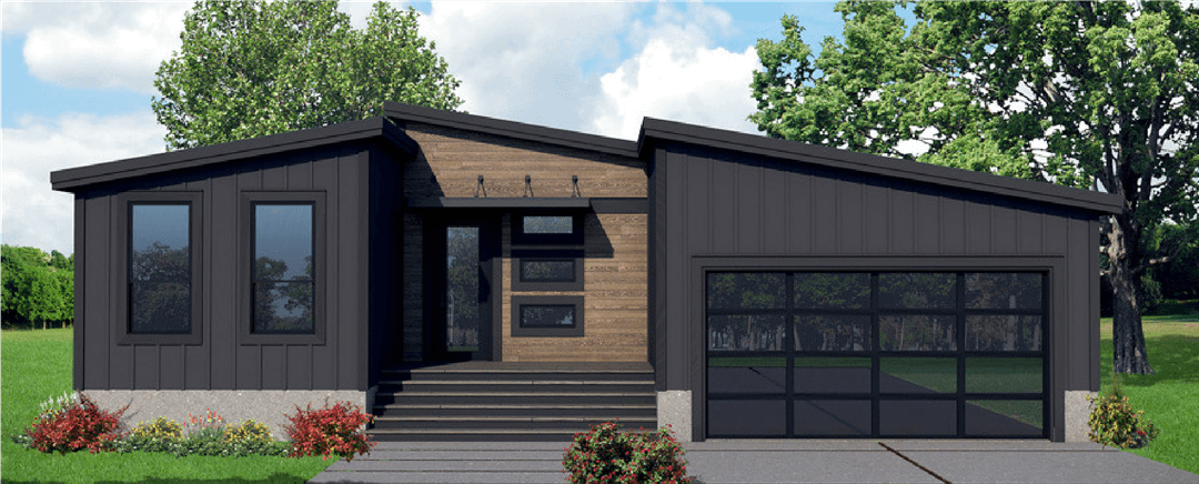 The carlsbad elevation and exterior home features