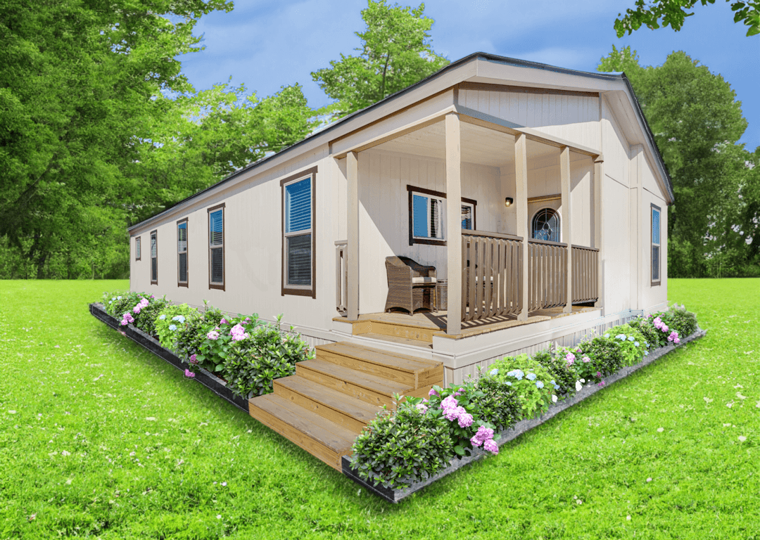 Doublewide s-28×56-32flp hero, elevation, and exterior home features