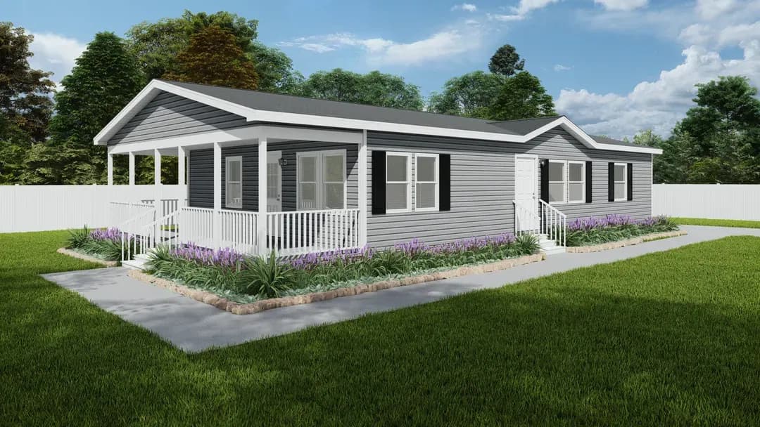 The southern farmhouse hero, elevation, and exterior home features