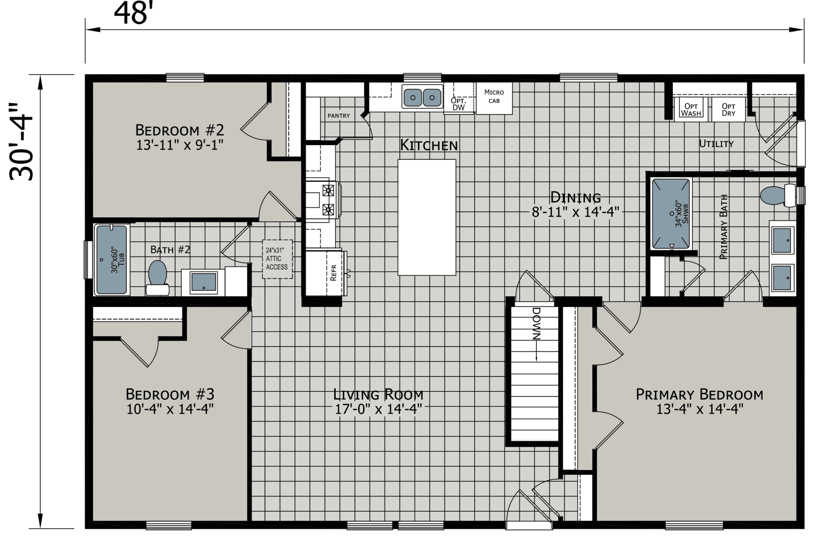 East point - attain floor plan home features