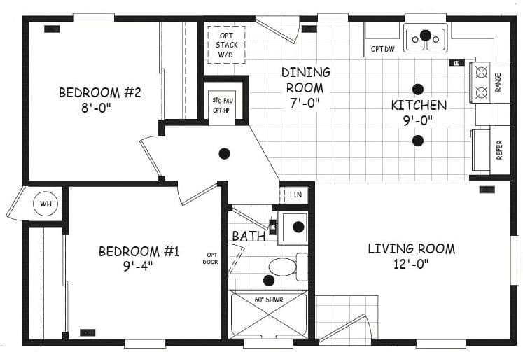 Cavco west edge  floor plan home features