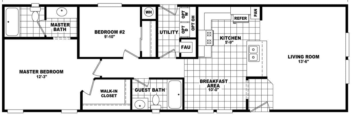 Economy plus 18562a floor plan home features