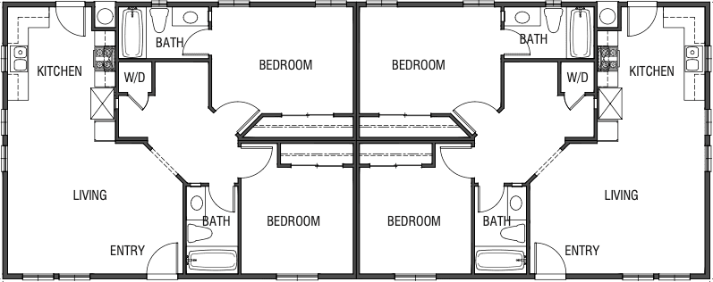 The glacier floor plan cropped home features