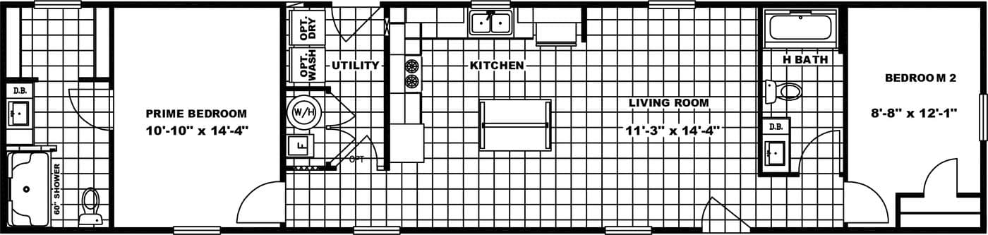 Mustang floor plan home features