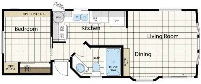 Pennington floor plan home features