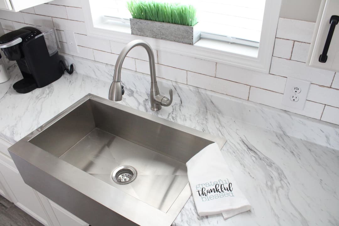 The woodside kitchen home features
