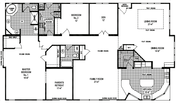 Custom villa-b368ct hero and floor plan home features