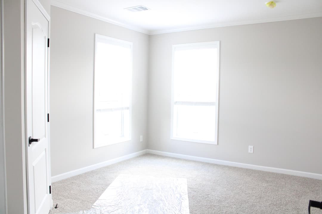 The woodside bedroom home features