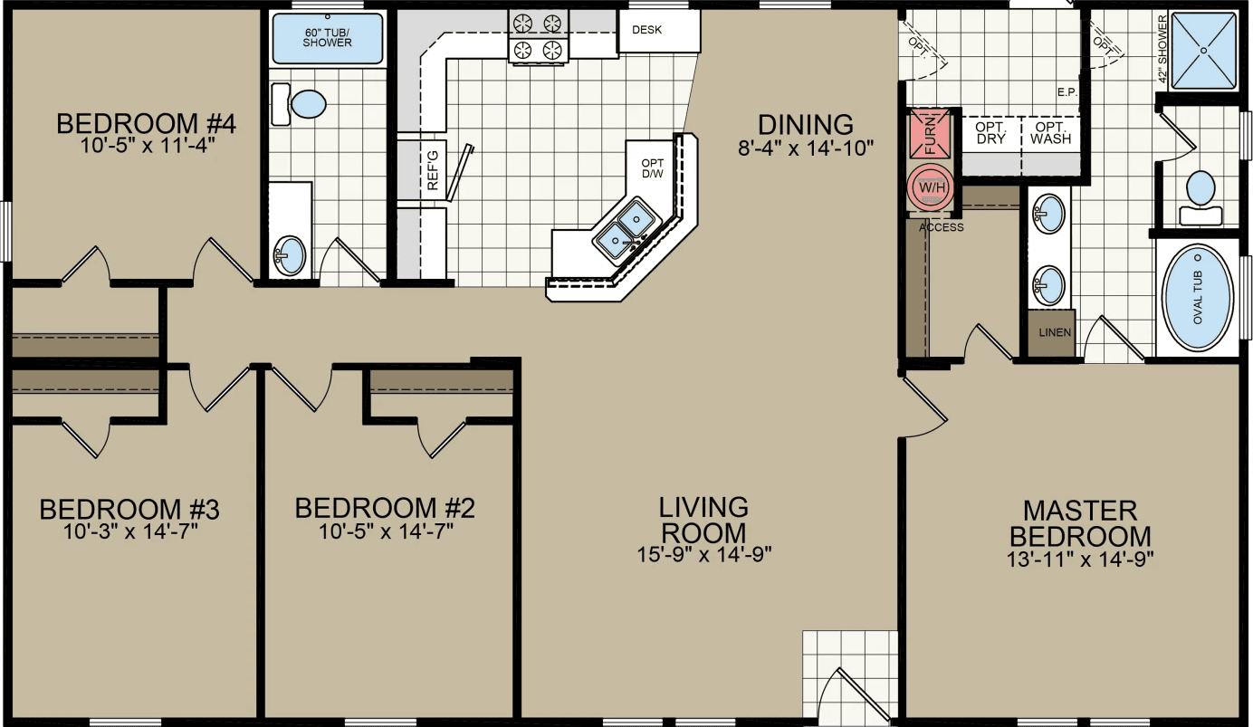 Wittman floor plan home features