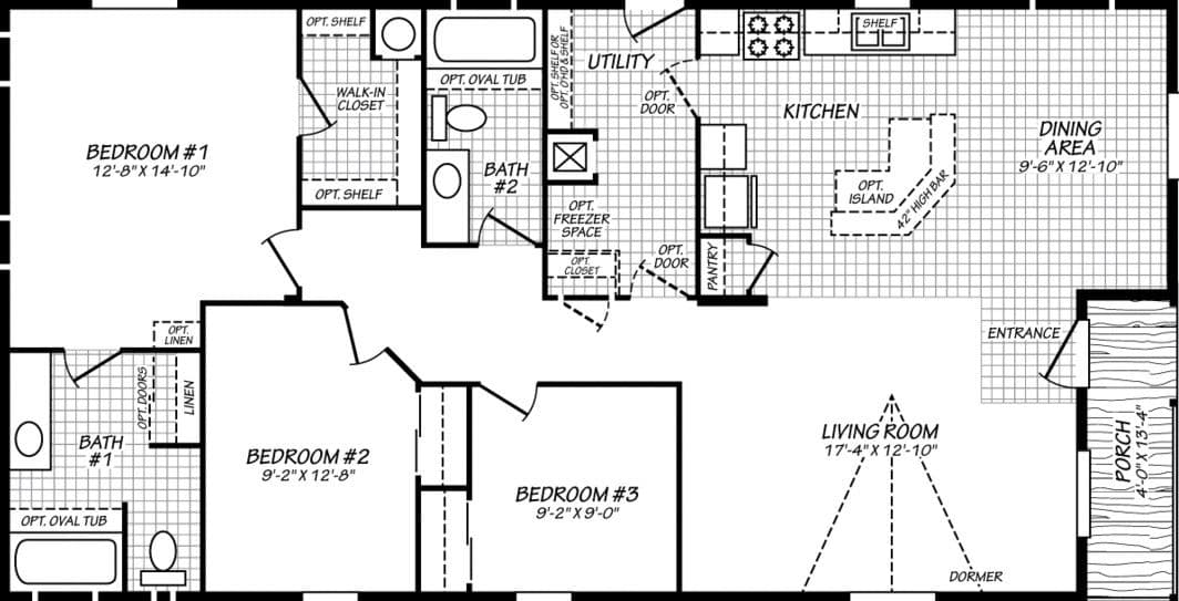 Eagle 28523p floor plan home features