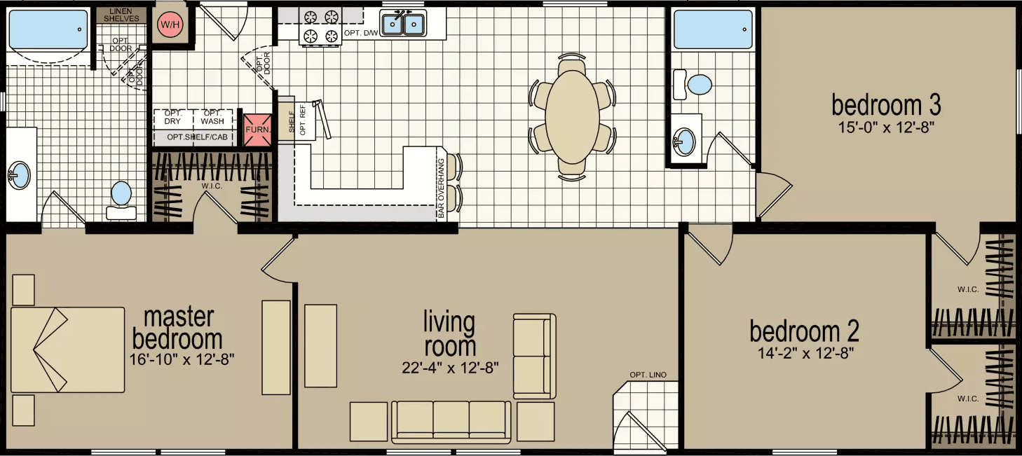 Cm-4603b floor plan home features