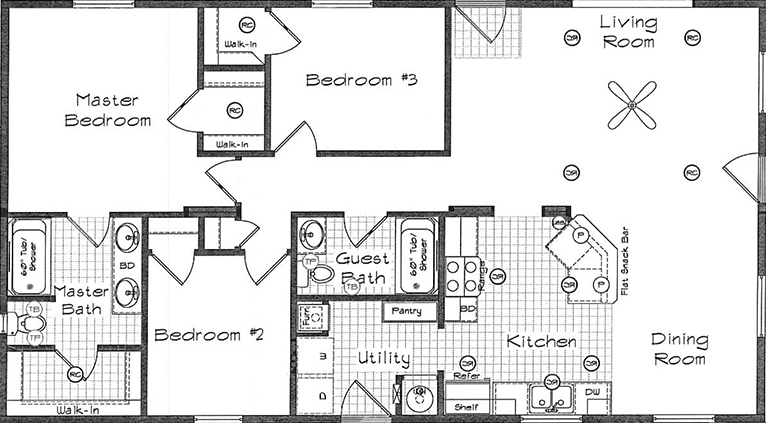 Cedar canyon 2032-2 floor plan home features