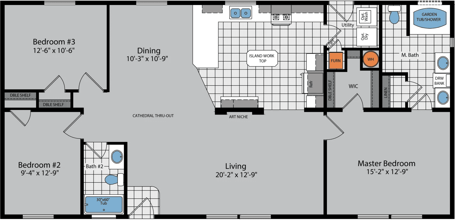 Westridge 1222ct  home features