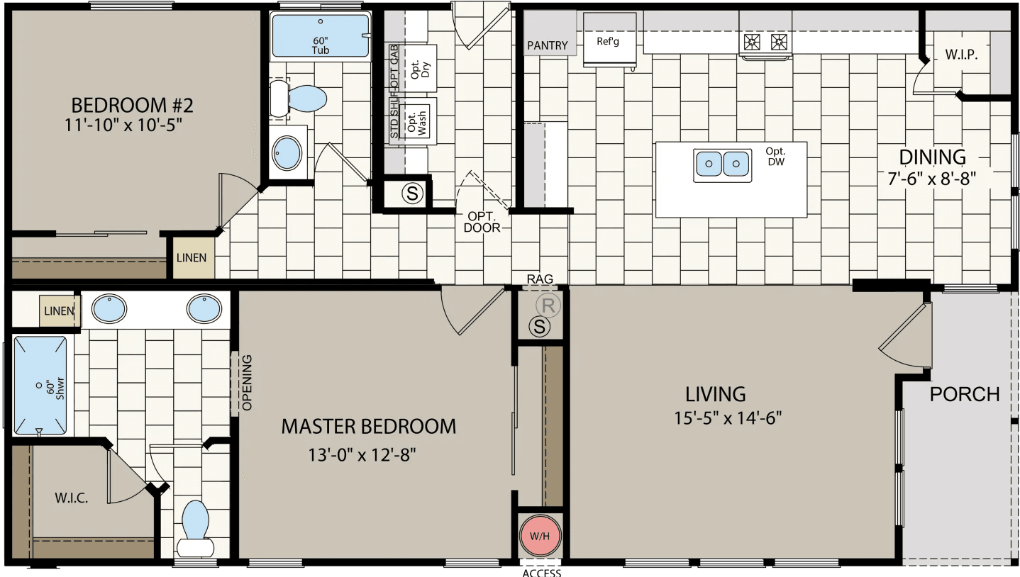 Af2848pc2 floor plan home features