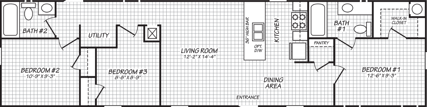 The pursuit (16603p) floor plan home features