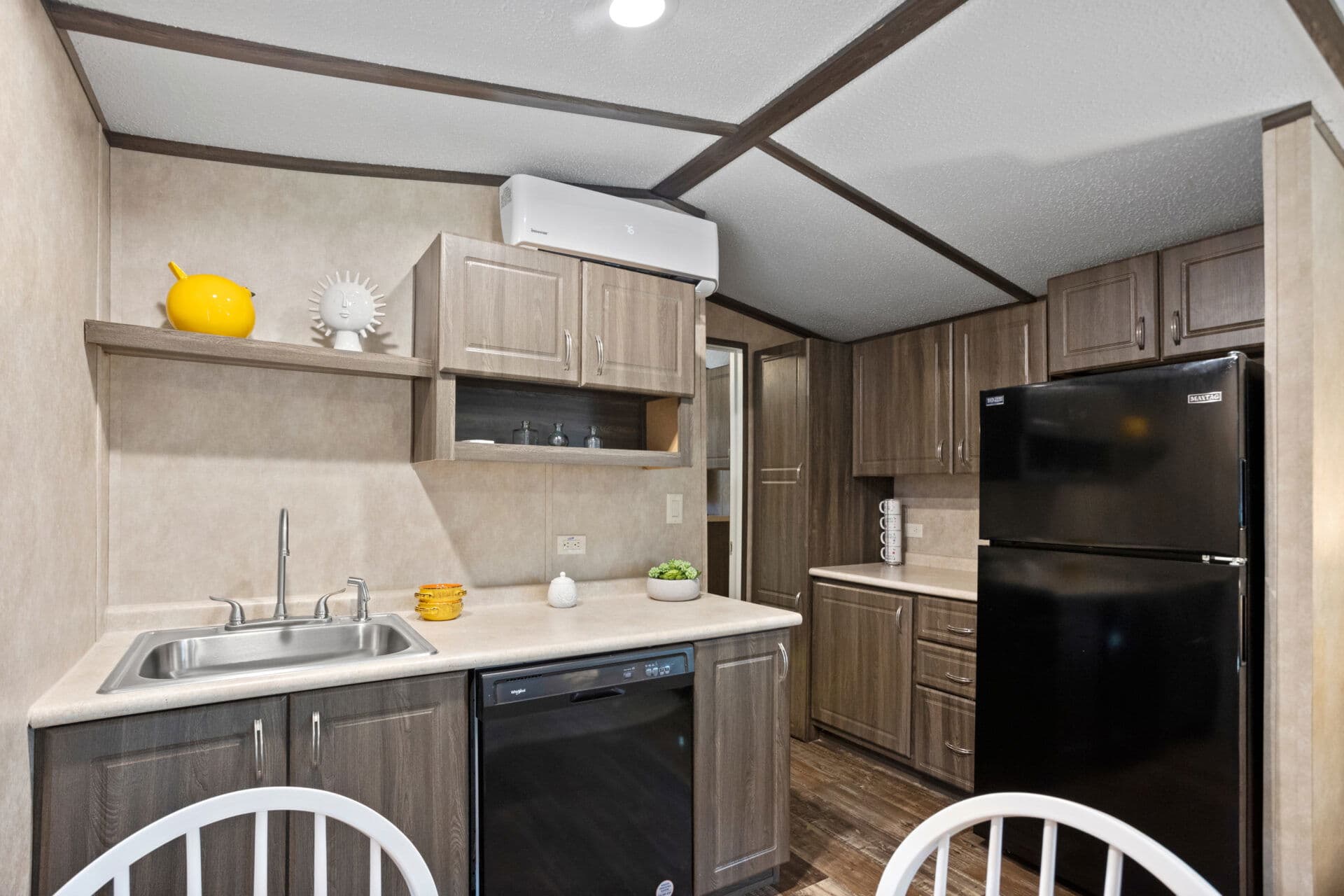 Tiny home 12×36-11fla kitchen home features