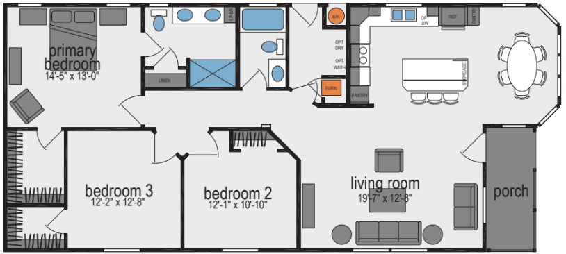 Sunset ridge-k535h floor plan and hero home features