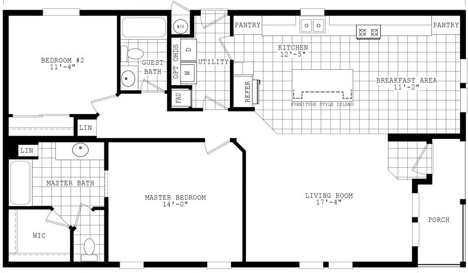 Santa fe ii 28482a floor plan home features