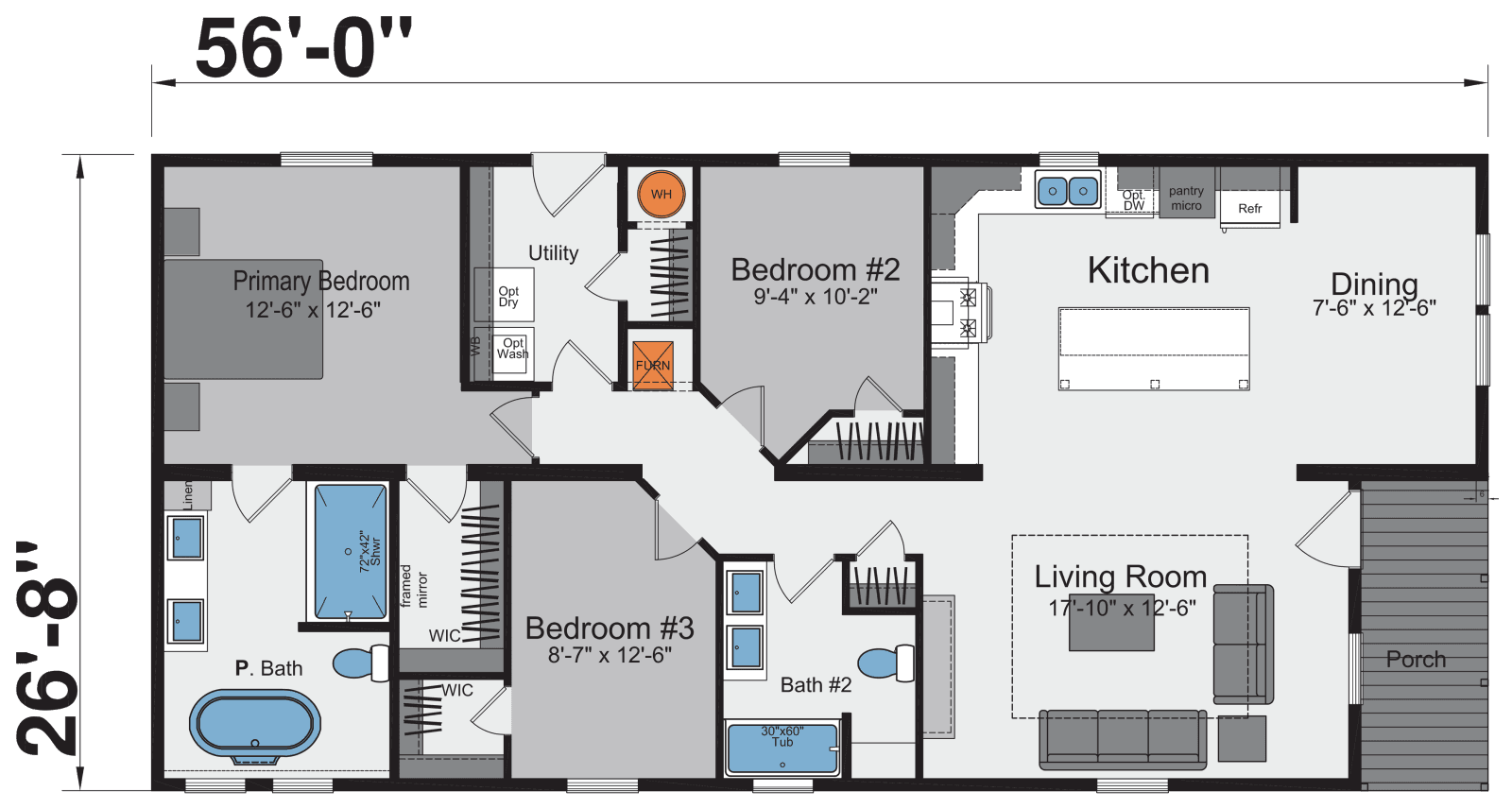 Frankfurt floor plan home features