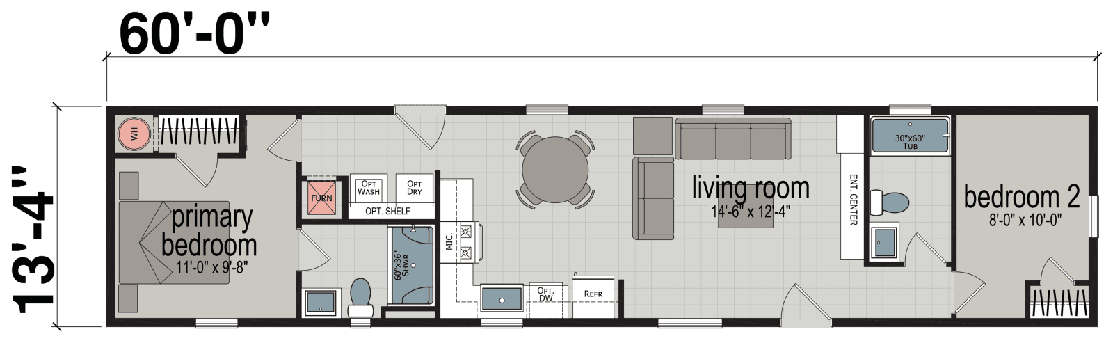 Affinity floor plan home features