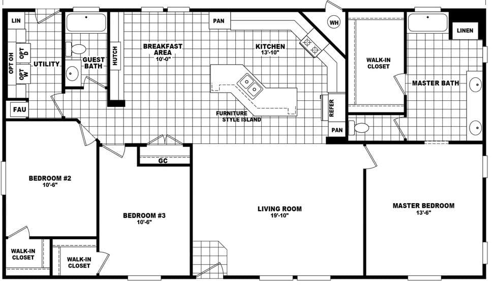 Mountain ridge 32563a floor plan home features