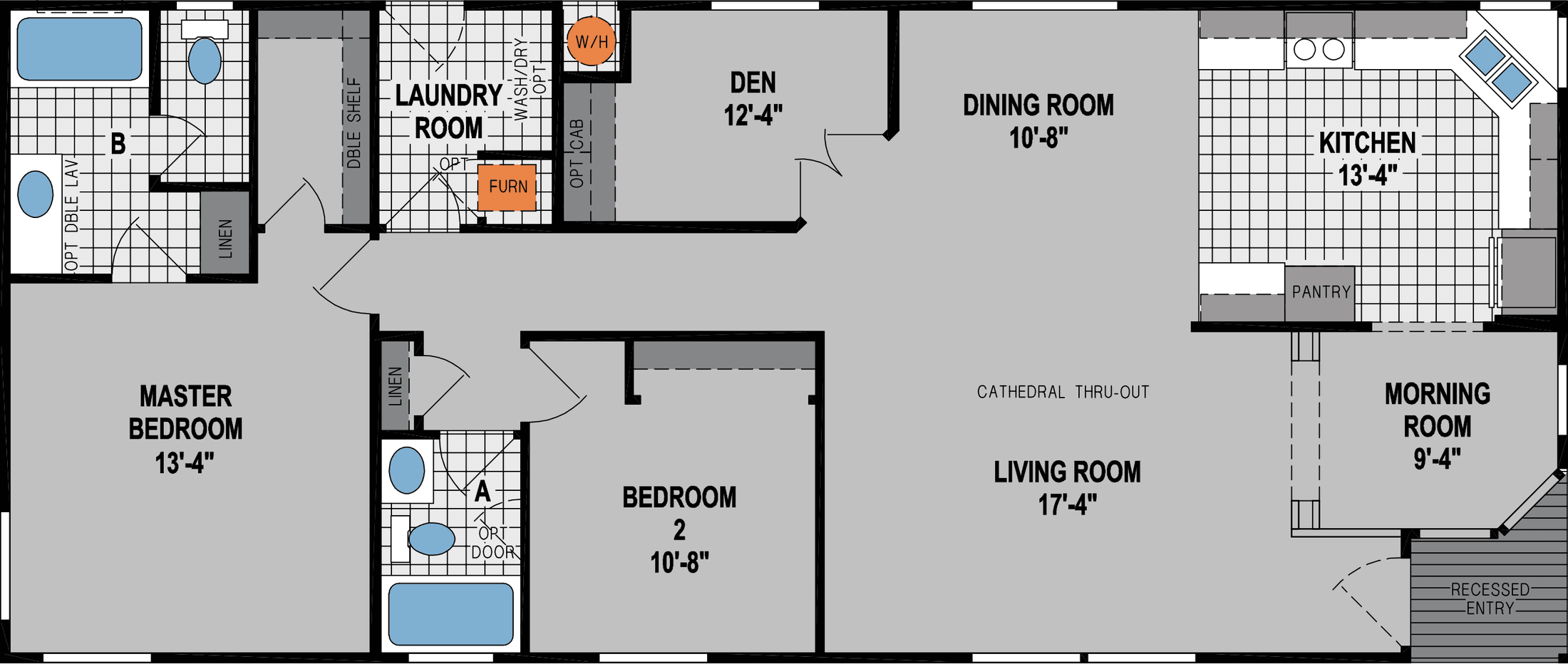 Amber cove k638ct floor plan home features