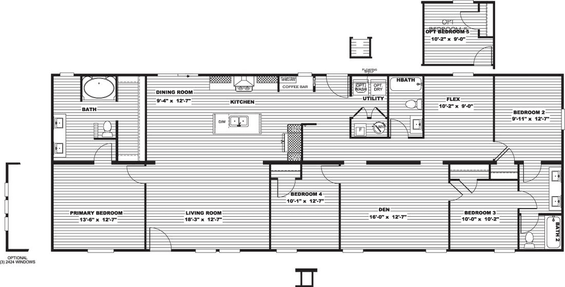 Snowcap floor plan home features